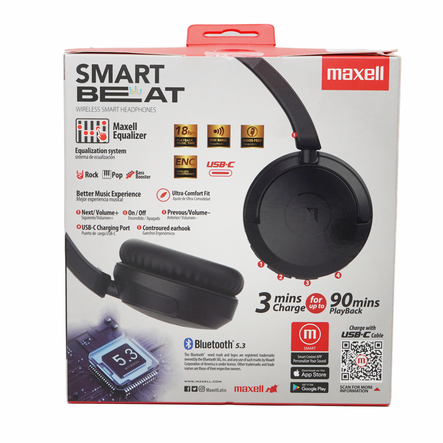Audífonos Max Pods Smart Beat Con Diadema MAXELL Inalámbricos - Imagen 2