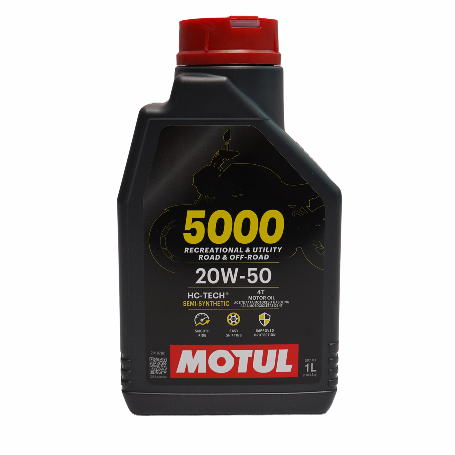 Aceite De Moto 5000 20W50 Semisintético MOTUL 1 Litro - Imagen 2