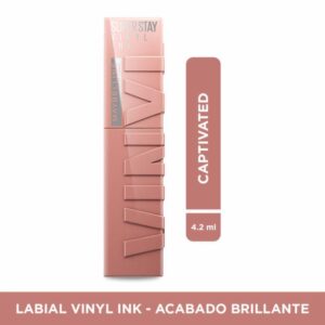 Labial Líquido Vinyl Ink Acabado Brillante Tono Captivated MAYBELLINE NEW YORK 4.2 Ml