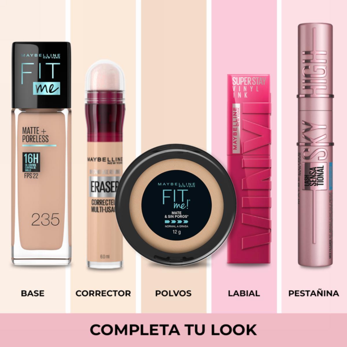 Base De Maquillaje Líquida Fit Me Mate + Poreless Fps 22 Tono 235 Pure Beige MAYBELLINE NEW YORK 30 Ml - Imagen 7