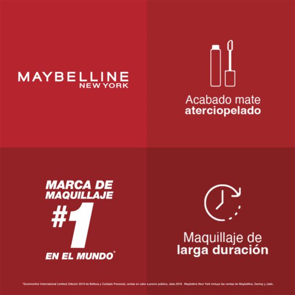 Labial Líquido Super Stay Matte Ink Tono Pioneer MAYBELLINE NEW YORK 5 Ml - Imagen 5