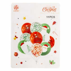 Globos De Navidad En Bouquet MLTREE PARTY 11 Piezas