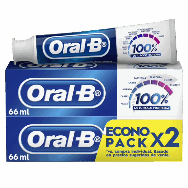 Pasta Dental Pro Salud Advanced Econopack ORAL-B 2 X 66 Ml - Imagen 2