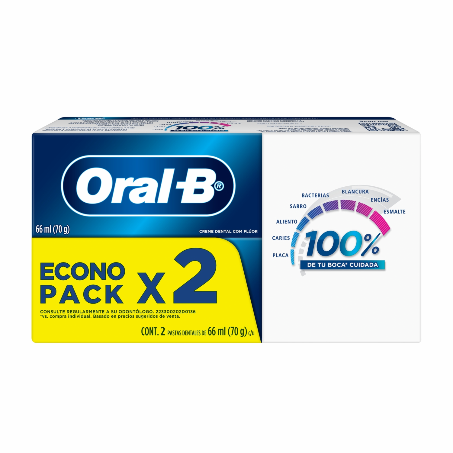 Pasta Dental Pro Salud Advanced Econopack ORAL-B 2 X 66 Ml - Imagen 7