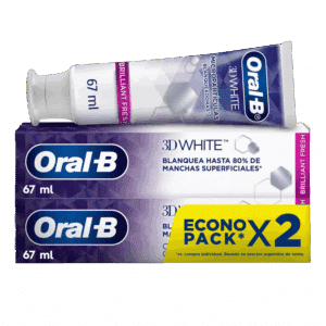 Crema Dental 3D White Brilliant Fresh Micropartículas Blanqueadoras ORAL-B 134 Ml