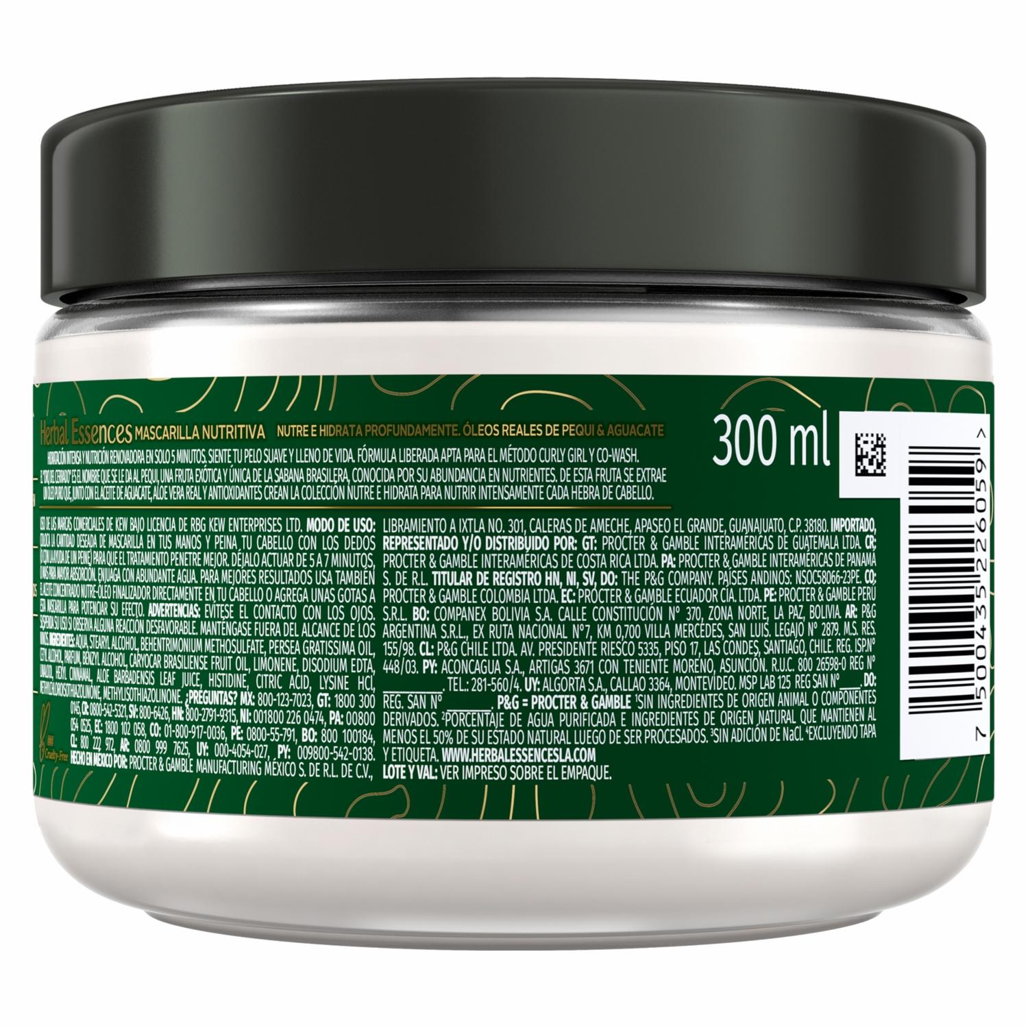Mascarilla Hidratante Nutre E Hidrata Pequi & Aguacate HERBAL ESSENCES 300 Ml - Imagen 23