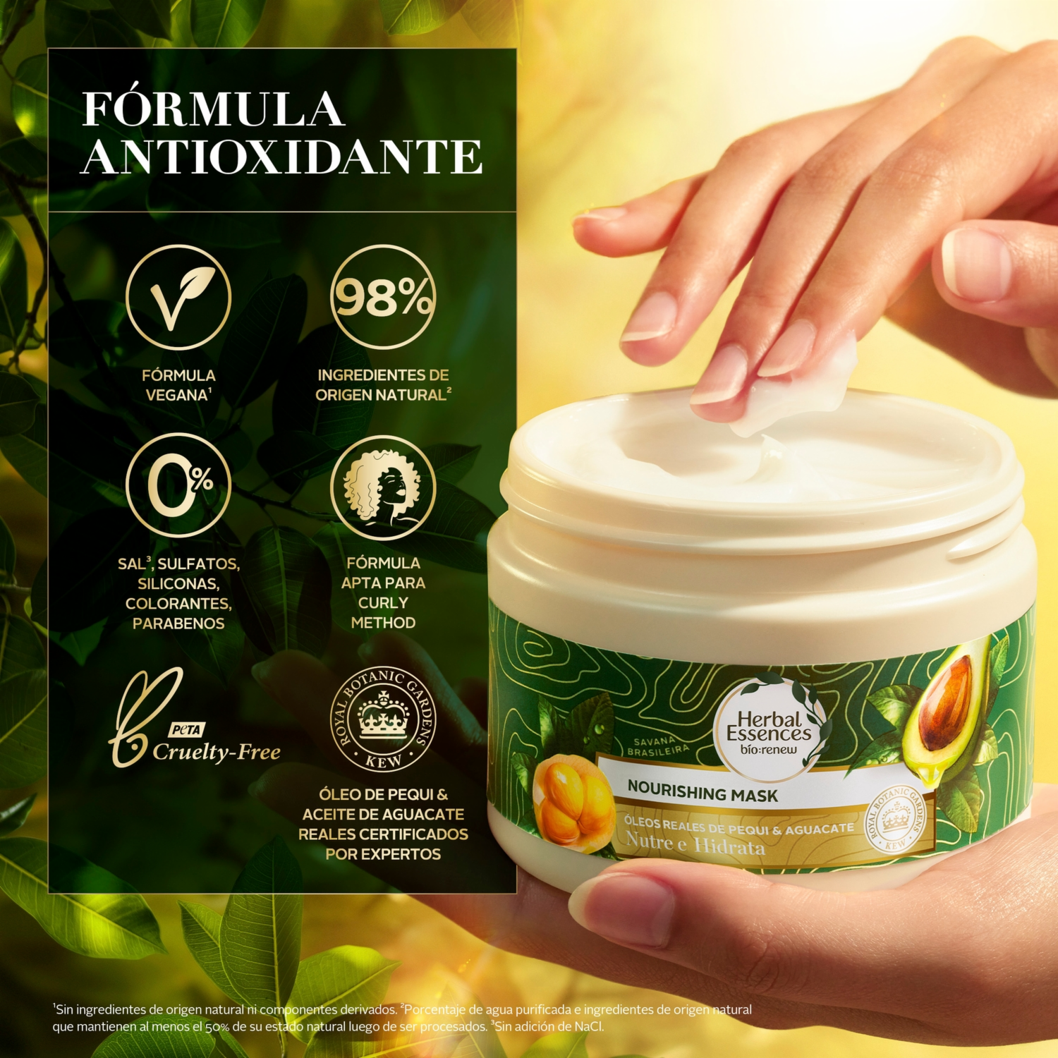 Mascarilla Hidratante Nutre E Hidrata Pequi & Aguacate HERBAL ESSENCES 300 Ml - Imagen 12