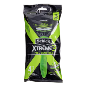 Afeitadora Desechable Para Hombre Xtreme3 Piel Sensible SCHICK X 4 Uds
