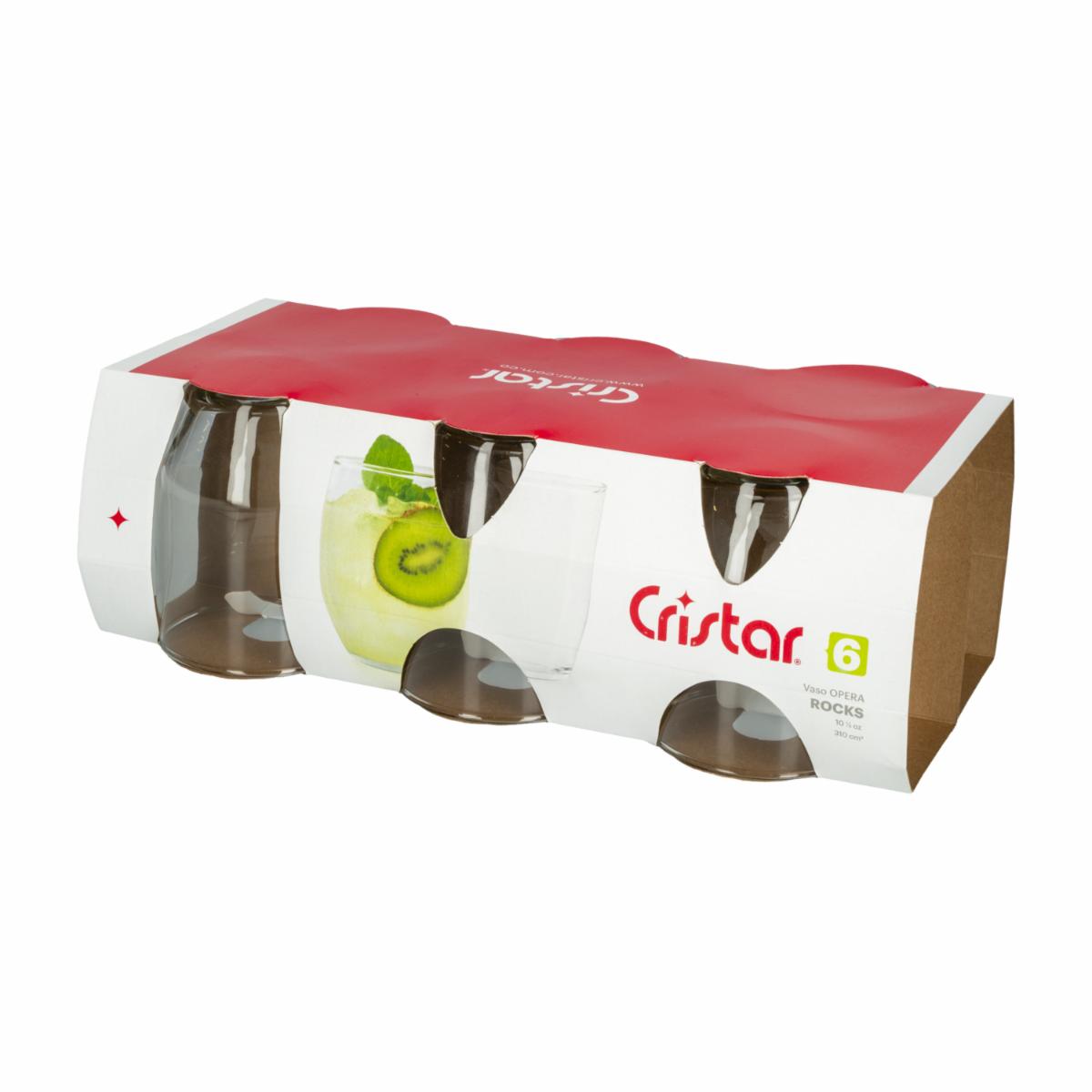 Set De Vasos Opera Rocks 6x310 Ml CRISTAR 0791CL6 - Imagen 2
