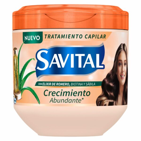 Tratamiento Capilar Elixir De Romero Crecimiento Abundante SAVITAL 425 Ml - Imagen 3