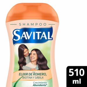 Shampoo De Cabello Elixir De Romero Crecimiento Abundante SAVITAL 510 Ml