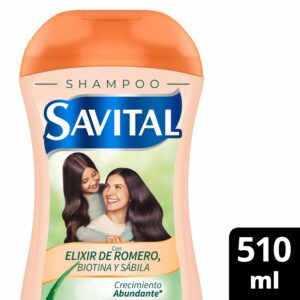Shampoo De Cabello Elixir De Romero Crecimiento Abundante SAVITAL 510 Ml
