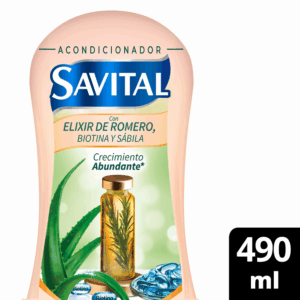 Acondicionador Elixir De Romero Crecimiento Abundante SAVITAL 490 Ml