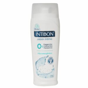 Jabón Íntimo Para Dama Sin Fragancias Sin Colorantes Ni Parabenos Hipoalergénico INTIBON 210 G