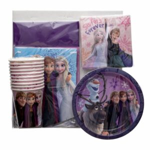 Set De Mesa Para Cumpleaños Diseño Frozen DISNEY 10 Personas