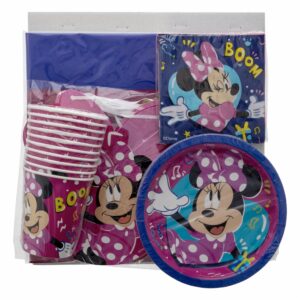 Set De Mesa Para Cumpleaños Diseño Minnie DISNEY 10 Personas