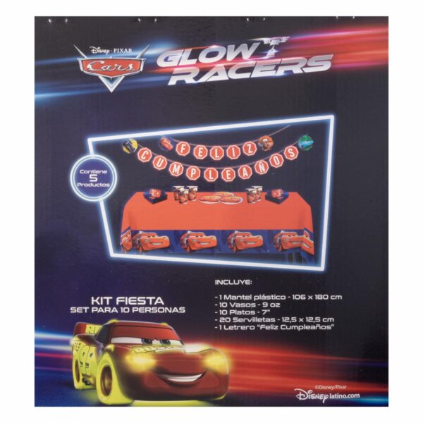 Set De Mesa Para Cumpleaños Diseño Cars DISNEY 10 Personas - Imagen 3