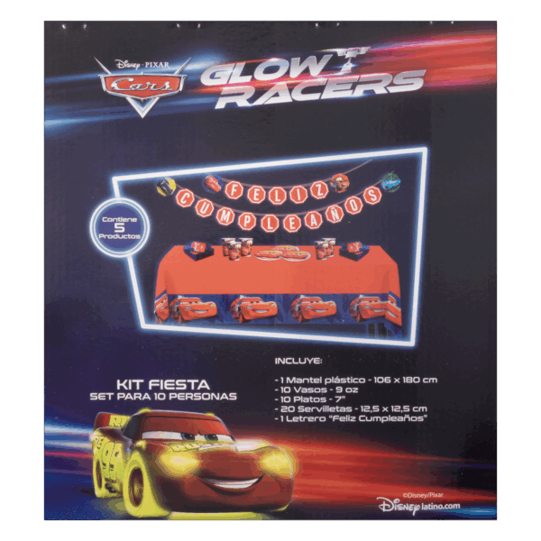 Set De Mesa Para Cumpleaños Diseño Cars DISNEY 10 Personas - Imagen 4