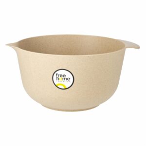 Bowl Batidor Con Vertedor Beige Areia FREE HOME 3 Litros