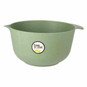 Bowl Batidor Con Vertedor Verde Areia FREE HOME 3 Litros