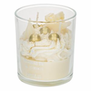 Vela Decorativa Navideña En Vaso Frosted Fir & Cream MONICANDLES 200 G