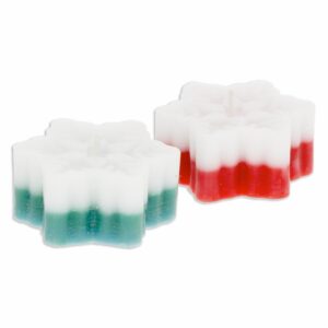 Velas Navideñas Rojo Y Verde Set MONICANDLES X 2 Uds