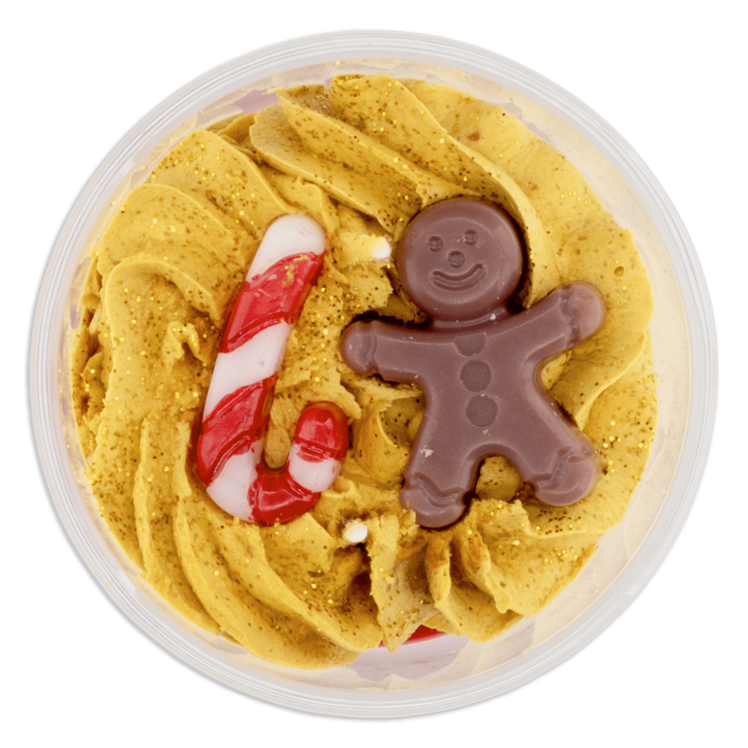 Vela Decorativa Navideña En Vaso Sweet Holiday Treat MONICANDLES Dorado - Imagen 3