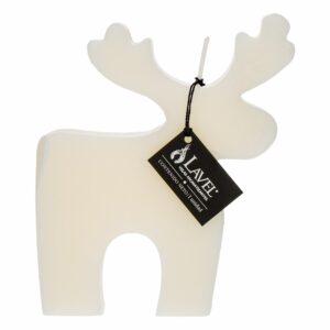 Vela Decorativa Diseño Reno Beige LAVEL 13 X 12 Cm