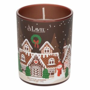 Vela Decorativa Navideña Casa Galleta De Gengibre LAVEL 200 G