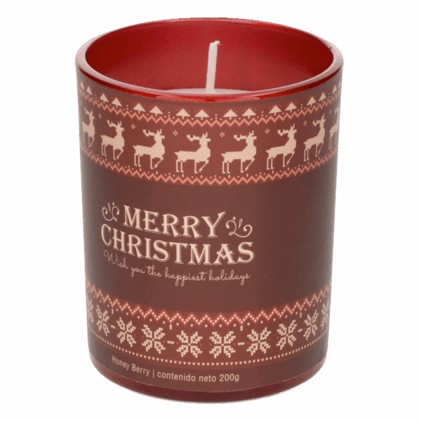 Vela Decorativa Navideña Sweeter Rojo LAVEL 200 G - Imagen 2