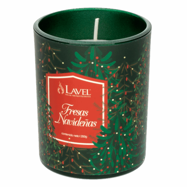 Vela Decorativa Fresas Navideñas LAVEL 200 G - Imagen 2
