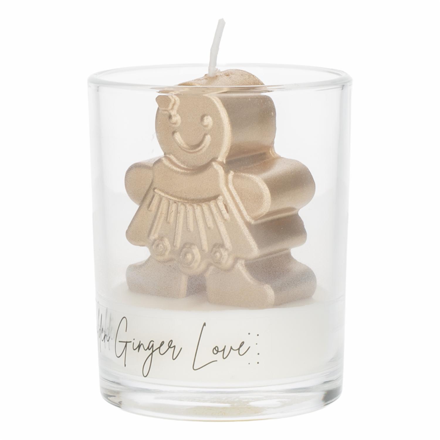 Vela Navideña En Vaso Galleta De Jengibre LAVEL 9.5X7.5 Cm - Imagen 3