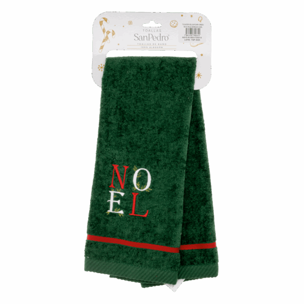 Toalla De Tocador Navideña Letras Noel RENATTA 70X40 Cm - Imagen 2