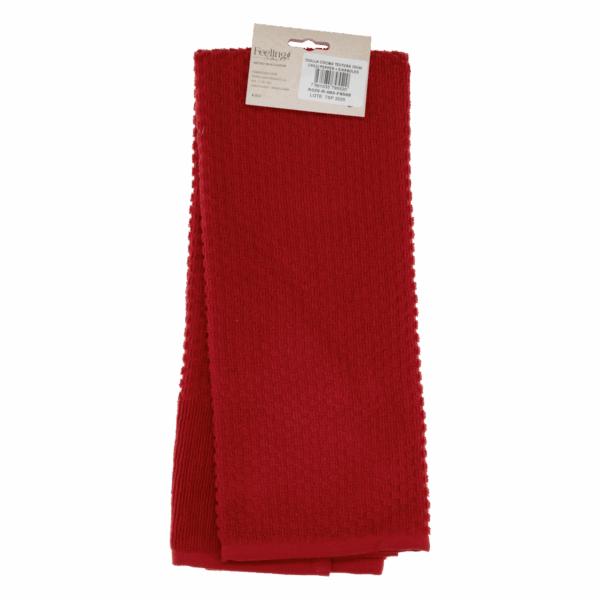 Toalla De Cocina Navideña Rojo Árboles RENATTA 70X40 CM - Imagen 4