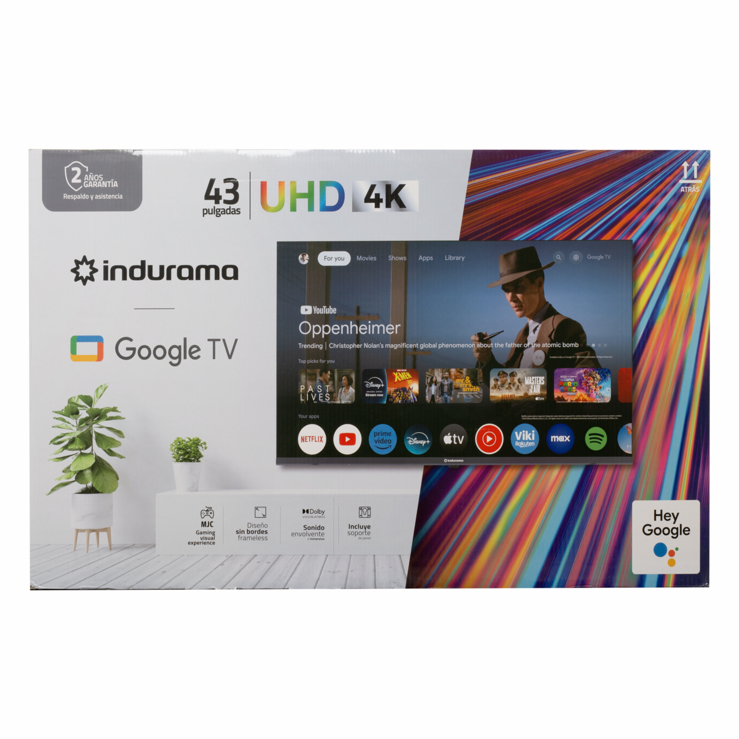 TV Led Modelo 43TIKJ5 UHD INDURAMA 43" - Imagen 5