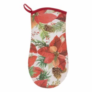 Guante Cocina Flor Navidad HECHO AQUÍ 33 X 16 Cm