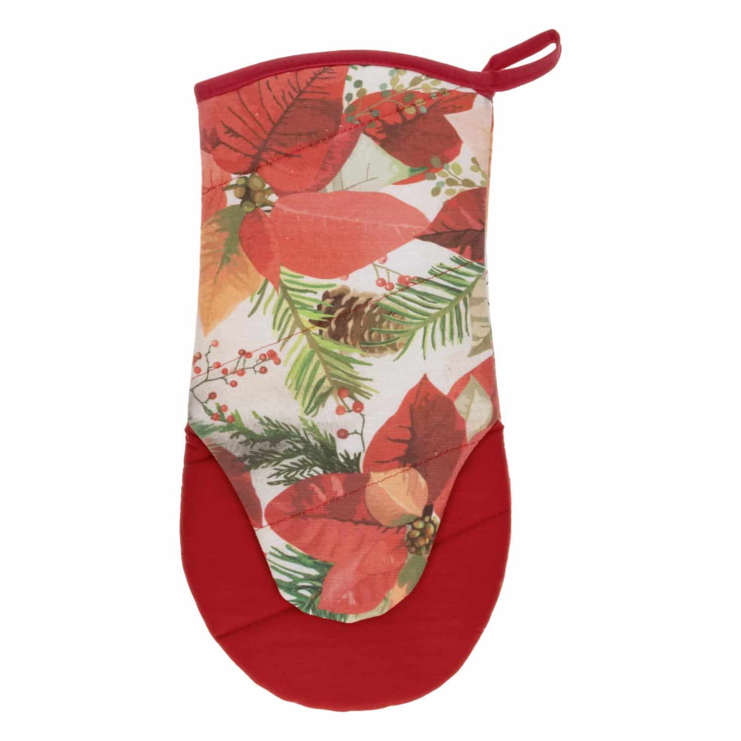 Guante Cocina Flor Navidad HECHO AQUÍ 33 X 16 Cm - Imagen 3