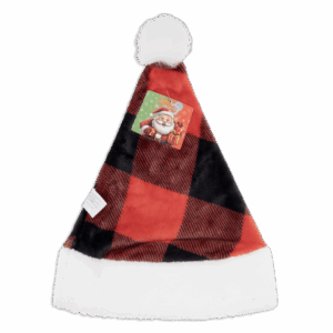 Gorro Navideño Santa Cuadros CAESAR'S FACTORY Talla Mediana