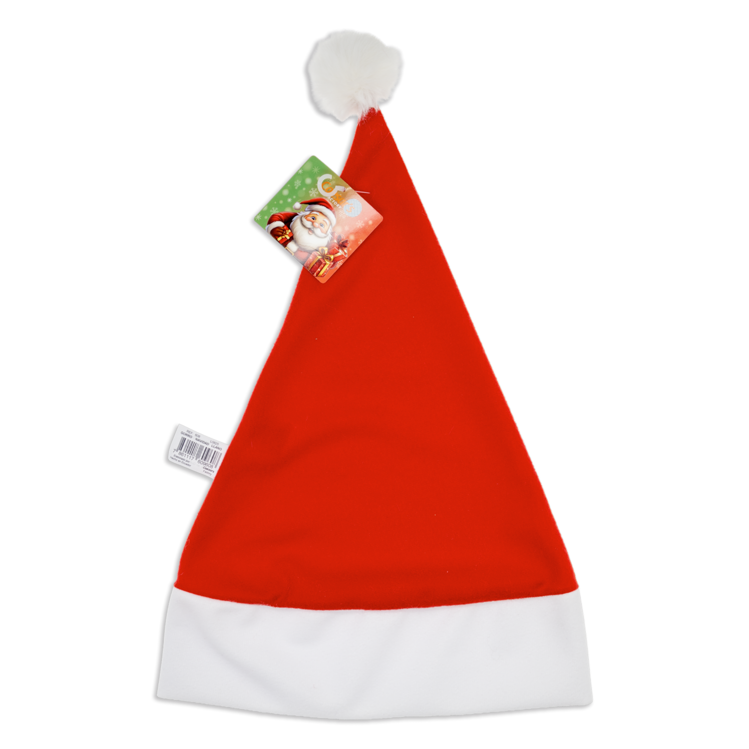 Gorro Navideño Santa Económico CAESAR'S FACTORY Grande - Imagen 2