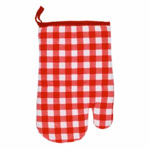 Guante De Cocina Navideño Cuadros Rojo CAESAR'S FACTORY 29X21 CM