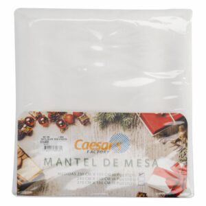 Mantel De Mesa Navideño Relieve Beige 230X150 CM CAESAR'S FACTORY 6 Puestos