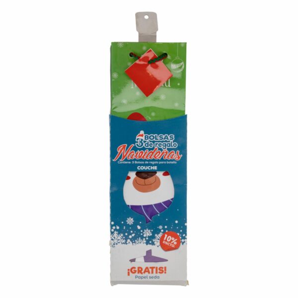 Funda Para Botella Ch Navidad PAPELART X 3 Uds