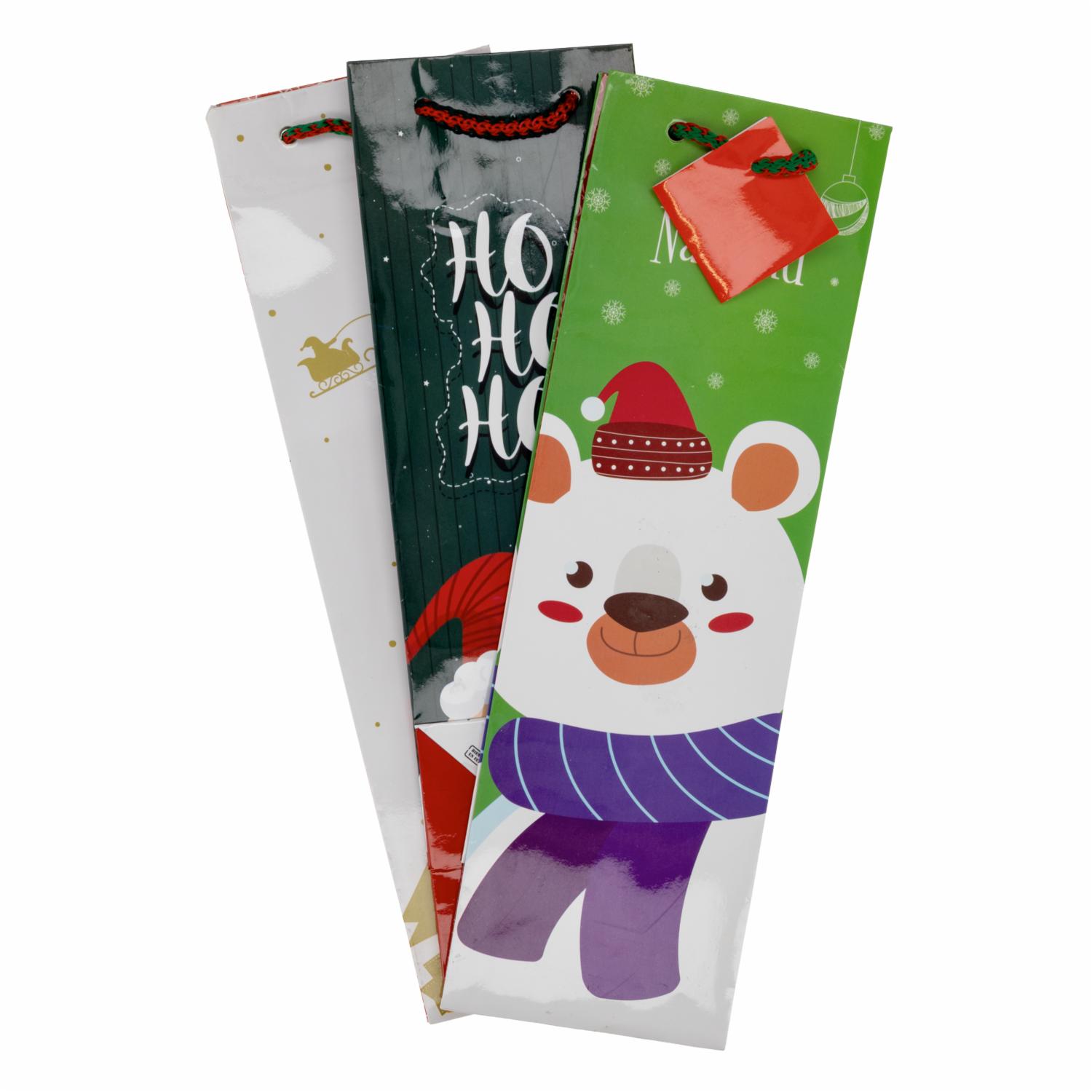 Funda Para Botella Ch Navidad PAPELART X 3 Uds - Imagen 3