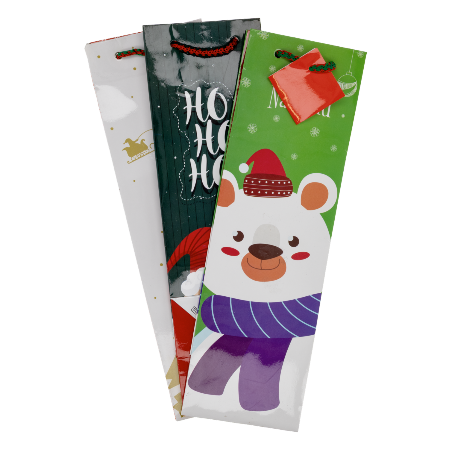 Funda Para Botella Ch Navidad PAPELART X 3 Uds - Imagen 4