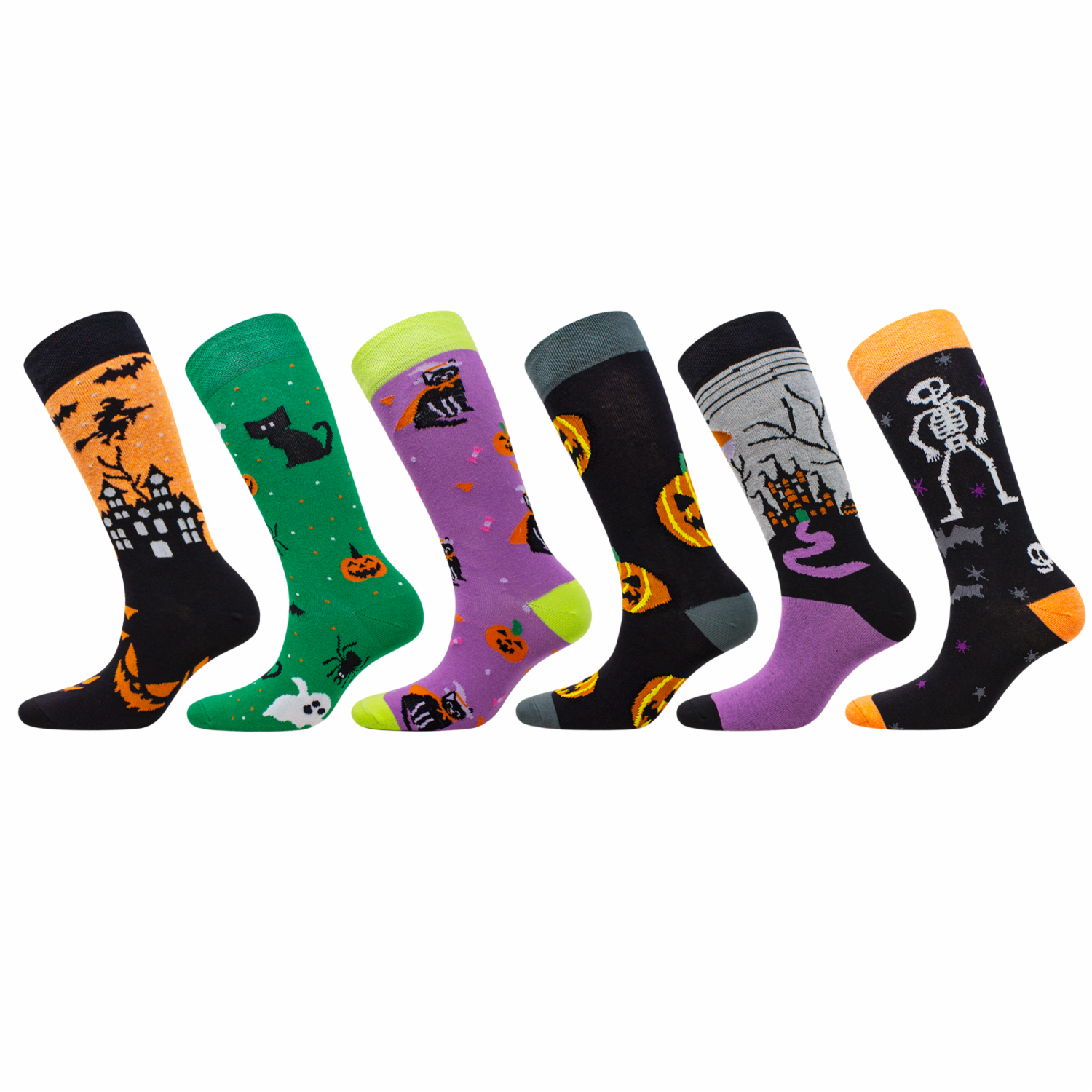 Medias Alta Halloween Unisex MECRISGA Talla 10-12 - Imagen 4