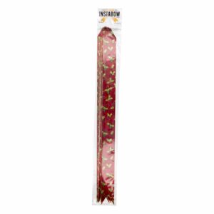 Lazos Navideños Mágicos Para Regalos Diseño Metálico Cherries 32 Mm INSTABOW X 10 Uds