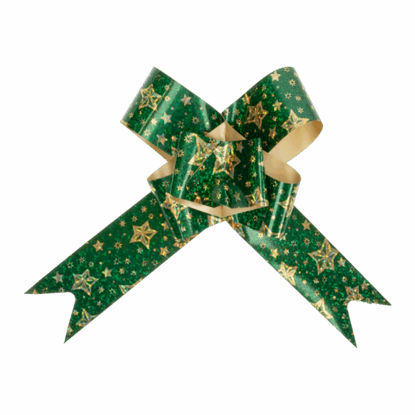 Lazo Mágico Para Regalos Polar Verde SPLENDOR 42 Cm X 32 Mm - Imagen 4