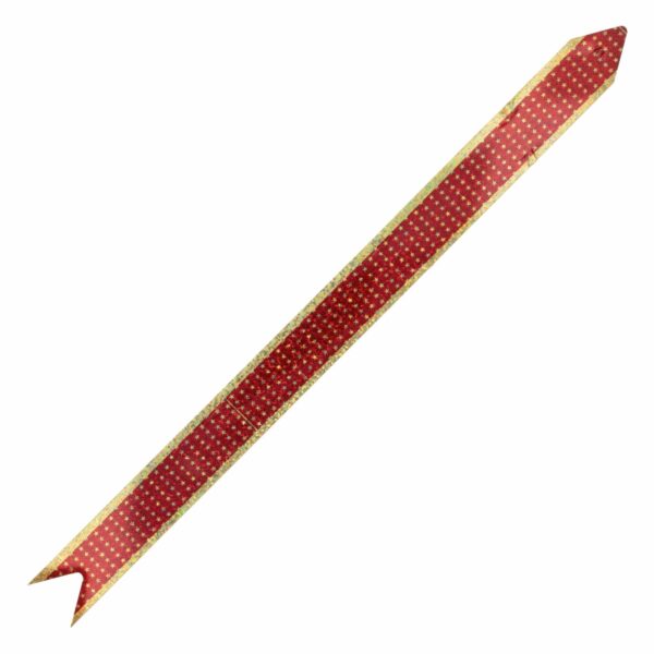 Lazo Mágico Para Regalo Diseño Metálico Impreso Estrellitas Rojo SPLENDOR 42 Cm X 19 Mm - Imagen 3