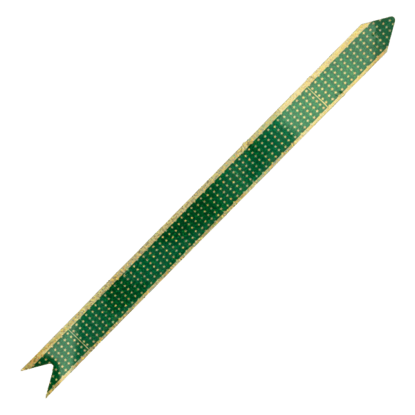 Lazo Mágico Para Regalo Diseño Metálico Impreso Estrellitas Verde SPLENDOR 42 Cm X 19 Mm - Imagen 4