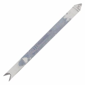 Lazo Mágico Para Regalos Plata Impreso Paralelos Blanco SPLENDOR 42 Cm X 19 Mm